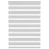 vidaXL Doppelrollo Hellgrau 115x150 cm Stoffbreite 110,9 cm Polyester
