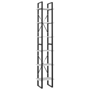 vidaXL B&uuml;cherregal 6 F&auml;cher Wei&szlig; 40x30x210 cm Holzwerkstoff