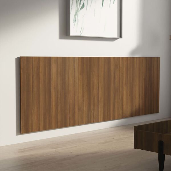 vidaXL Wand Kopfteil Braun Eichen-Optik 240x1,5x80 cm Holzwerkstoff
