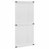 vidaXL Scheunent&uuml;r CORONA 100 x 210 cm Massives Kiefernholz Wei&szlig;