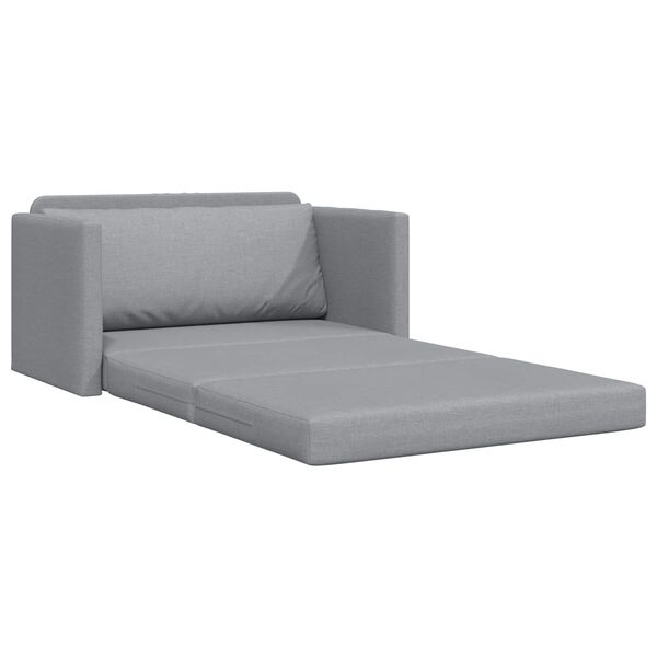 vidaXL Schlafsofa 110cm Hellgrau Stoff