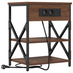 vidaXL Nachttisch Braun Eichen-Optik 41 x 31 x 51 cm Holzwerkstoff