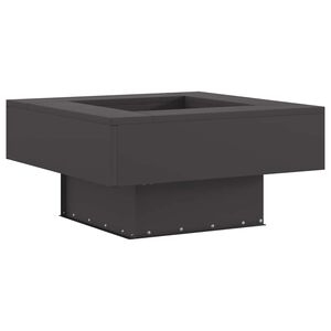 vidaXL Feuerstelle Schwarz 60 x 60 x 30 cm Wetterfeststahl