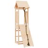 vidaXL Spielturm mit Kletterwand Massivholz Kiefer