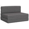 vidaXL Klappsofa Bett Hellgrau 100 x 80 x 60 cm Stoff