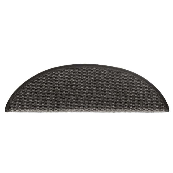 vidaXL Treppenmatten Selbstklebend Sisal 15 Stk. 56x17x3 cm Anthrazit