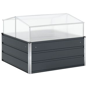 vidaXL Pflanzk&uuml;bel Anthrazit 100 x 100 x 77 cm Verzinkter Stahl