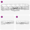vidaXL Outdoor-Sofagarnitur mit Kissen 7 pcs Natur und Beige