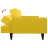 vidaXL Schlafsofa 2-Sitzer Gelb Samt