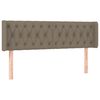 vidaXL LED Kopfteil Taupe 163x16x78/88 cm Stoff