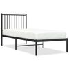 vidaXL Bettgestell mit Kopfteil Metall Schwarz 75x190 cm