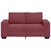 vidaXL 2-Sitzer-Sofa Weinrot 160x77x82 cm Stoff