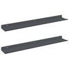 vidaXL Schwebendes Regal 2 pcs Anthrazit 60 x 8,5 x 2,5 cm Stahl