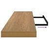 vidaXL Wandregal 4 pcs Braun 120 x 23,5 x 4 cm Holzwerkstoff