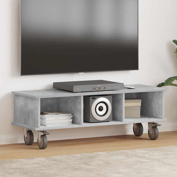 vidaXL TV-St&auml;nder Beton Grau 100 x 35 x 35 cm Holzwerkstoff