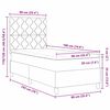 vidaXL Boxspringbett mit Matratze Schwarz 90 x 190 cm Samt