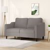 vidaXL 2-Sitzer-Sofa Taupe 140 cm Stoff