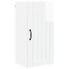 vidaXL Wandschrank LUCCA Hochglanz Wei&szlig; 40 x 31 x 80 cm Holzwerkstoff