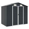 vidaXL Ger&auml;tehaus Anthrazit 205x129x183 cm Verzinkter Stahl