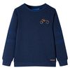 Kinder-Sweatshirt Marineblau Melange 104