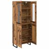 vidaXL Highboard 2 pcs Altholz Holzwerkstoff