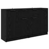 vidaXL Sideboards 2 pcs Schwarz Eichen-Optik 60 x 30 x 70 cm