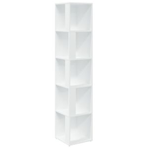 vidaXL Eckregal Wei&szlig; 33x33x164,5 cm Holzwerkstoff