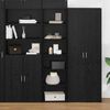 vidaXL Schrank Schwarz Eichen-Optik 50 x 41 x 185 cm Holzwerkstoff