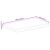 vidaXL Tischplatte 60x20x3,8 cm Baumkante Massivholz Raues Mangoholz