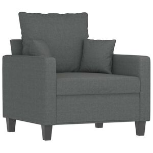 vidaXL Sessel Dunkelgrau 60 cm Stoff