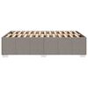 vidaXL Bettgestell ohne Matratze Taupe 120x190 cm Stoff