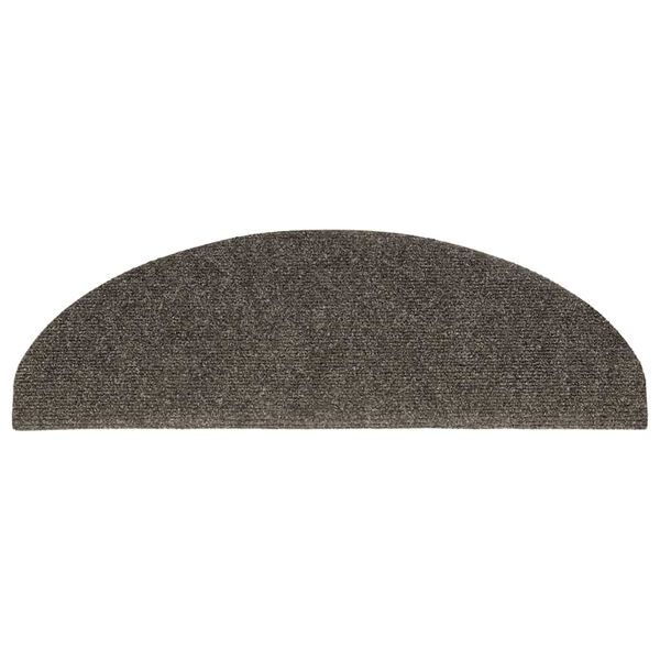 vidaXL Stufenmatten Selbstklebend 30 Stk. 65x21x4 cm Anthrazit Halbrund Groß