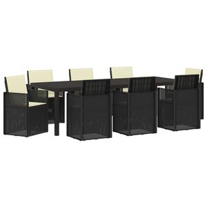 vidaXL Garten Essgruppe 9 stk. Anthrazit und Creme PP