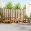 vidaXL Outdoor-Sofagarnitur 9 pcs Natur Massivholz Akazie