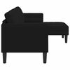 vidaXL Sofa Set mit Kissen Schwarz 173 x 131 x 67 cm Polyester