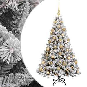 vidaXL K&uuml;nstlicher Weihnachtsbaum mit Kugel 120 cm 150 LEDs
