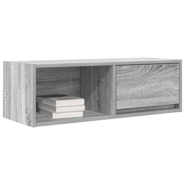 vidaXL TV-Schrank Grau Sonoma 80x31x25,5 cm Holzwerkstoff