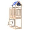 vidaXL Spielturm Braun 52,5 x 110,5 x 215 cm Massives Kiefernholz