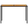 vidaXL Gartentisch mit Akazienholz-Platte 115x54x74 cm Poly Rattan