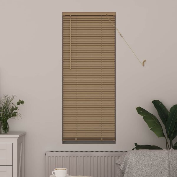 vidaXL Venetianer Jalousie Hellbraun mit Muster 150 x 60 cm PVC