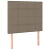 vidaXL Kopfteil Taupe 80x5x118/128 cm Stoff