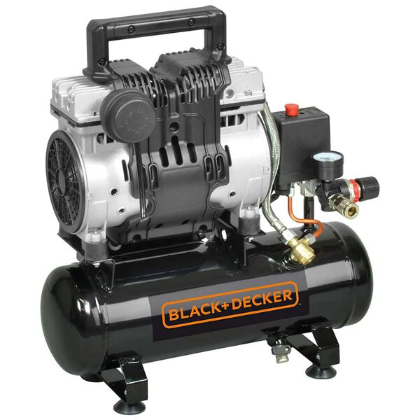BLACK+DECKER Luftkompressor 6 L 230 V Ger&auml;uscharm