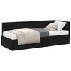 vidaXL Eckbettgestell mit Matratze mit Kopfteil 2 pcs Schwarz Samt