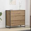 vidaXL Sideboard Kunsthandwerk Eiche 79 x 36 x 75.5 cm Holzwerkstoff