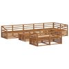vidaXL Outdoor-Sofagarnitur 9 pcs Natur Massivholz Akazie