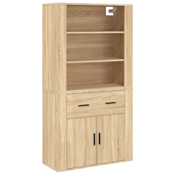 vidaXL Highboard Sonoma-Eiche Holzwerkstoff