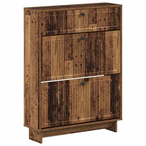 vidaXL Schuhschrank EDE 78 x 24 x 103 cm Holzwerkstoff Altholz