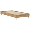 vidaXL Bettgestell ohne Matratze Artisan-Eiche 100x200cm Holzwerkstoff