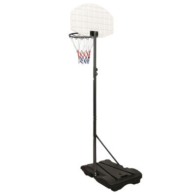 vidaXL Basketballständer Weiß 216-250 cm Polyethylen