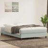 vidaXL Boxspringbett ohne Matratze Hellgrau 140x210 cm Samt